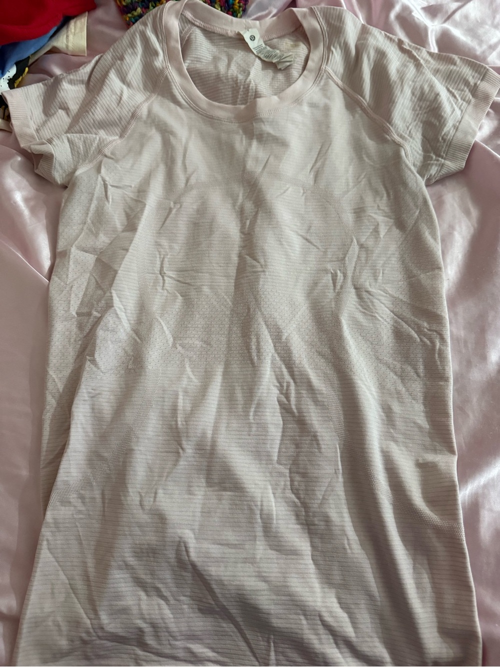 lululemon athletica Pale Blush Short Sleeve Crew Tee